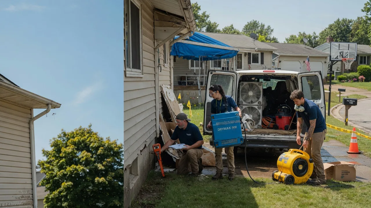 Ceiling Leak Cleanup in New Marshfield, OH near me